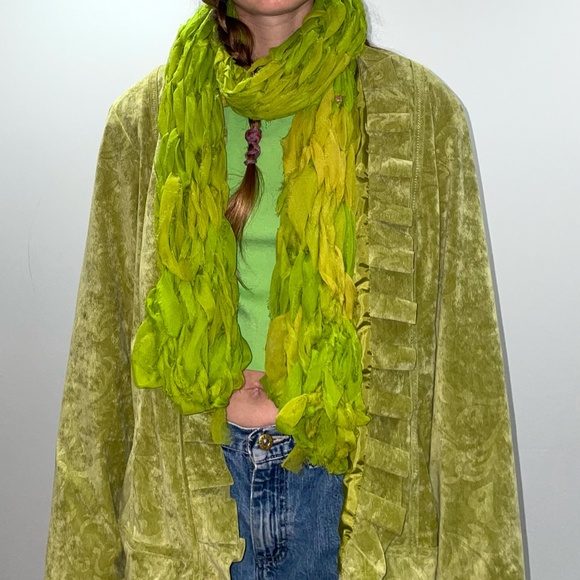 Vintage 90's-80's Corduroy Jacket/ light green Jacket/jacket women’s blazer/ lig - Picture 8 of 8